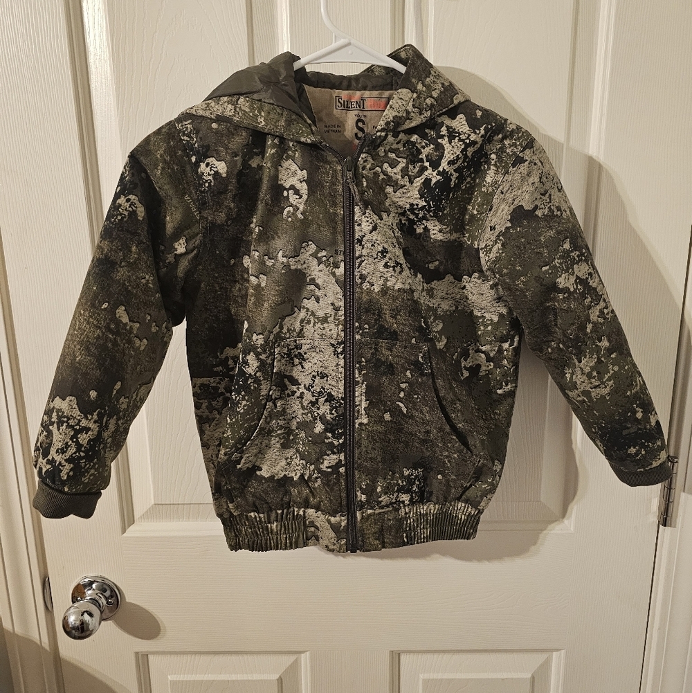 RedHead Silent-Hide Insulated Jacket Youth green/multi camouflage Size S